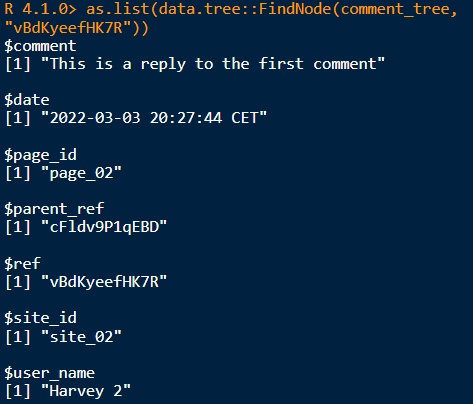 output from data.tree illustrating the metadata held at each node